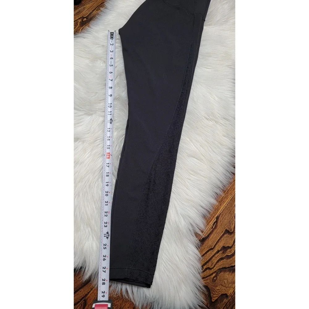 Lululemon Black High Rise Wunder Under Leggings Special Edition Women's Size 8